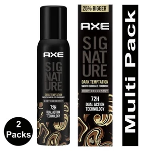 2x Axe Signature Dark Temptation Deodorant Body Spray For Men - 154 ml Free Ship - Picture 1 of 6