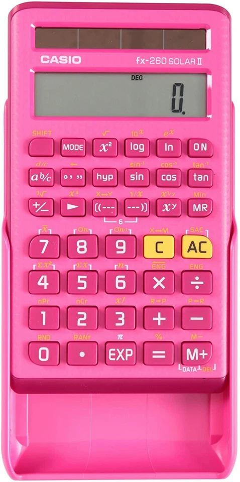 Casio FX-260Solar II Scientific Calculator pink-new - Image 1 of 1