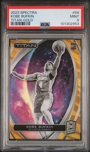 2023-24 KOBE BUFKIN Rookie RC Panini Spectra 7/10 Gold Titan SSP #64 PSA 9 OTTIME CONDIZIONI - Foto 1 di 2