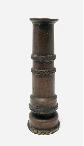 Antique Brass Water Hose Nozzle Adjustable Steampunk PL22 Cover