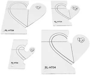Valentine Nählineale Steppvorlagen Nähen Stepplineal Set # RL-HT04 - Bild 1 von 4