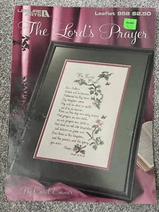 Leisure Arts Cross Stitch Pattern The Lords Prayer Leaflet 958 - Picture 1 of 2