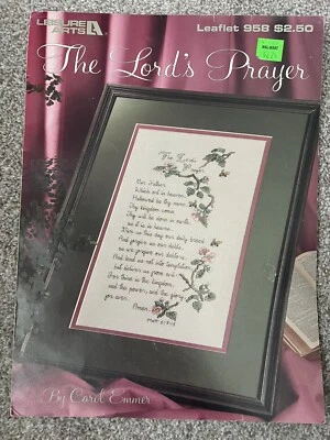 Leisure Arts Cross Stitch Pattern The Lords Prayer Leaflet 958 - Image 1 of 2