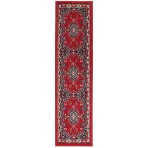 Red Medallion 2x7 ft Long Runner Rug Indoor For Hallway Entryway Clearance Sale - Picture 1 of 8
