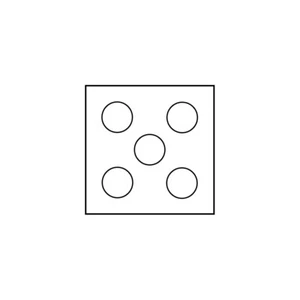 BASES MDF NATURALES CUADRADAS 20mm para Miniaturas de Juegos de Rol (2 Agujeros) - Imagen 1 de 1