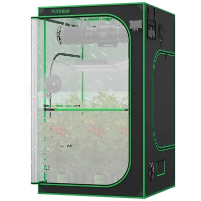 VIVOSUN P448 Pro 2000D Growzelt  120x120x200cm Pflanzenzelt 100% Reflektierend - Bild 1 von 4