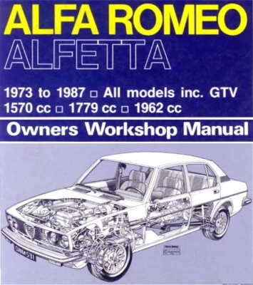 CD MANUALE OFFICINA ALFA ROMEO ALFETTA 1973-1987 1570cc. 1779cc. 1962cc. GTV EN* - Immagine 1 di 3
