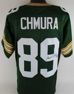 Mark Chmura Signed Green Bay Packers Jersey (Beckett COA) 3xPro Bowl Tight End - Picture 1 of 6