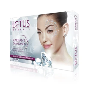 Lotus Herbals Radiant Diamond Cellular Radiance Facial Kit (37g) - Picture 1 of 4