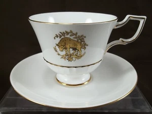 Tuscan Fine English Bone China Made In England TAURUS Zodiac Sign Cup And Saucer - Picture 1 of 10