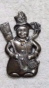 1984 Gorham Snowman silver electroplated Ornament - Picture 1 of 5