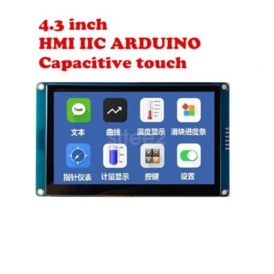 New 4.3 inch HMI I2C LCD Display Module Capacitive Touch Screen for Arduino - Image 1 of 4