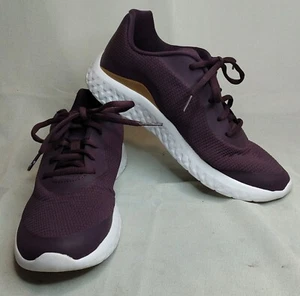 Athletic Works Women's Plum Purple Lace Up Athletic Sneakers Shoes Memory Foam 9 - Picture 1 of 12
