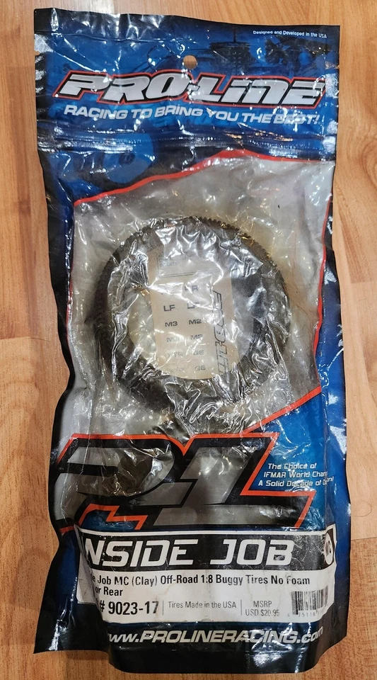 Pro-Line Inside Job MC Off-Road 1/8 Buggy Tires (2) 9023-17 No Foams! (2 Tires) - Image 1 of 1