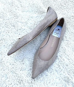 Stuart Weitzman EUC Emilia gold schimmernde Ballerinas Größe 10 - Bild 1 von 7