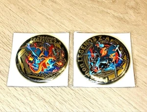 Pokemon Legends Z-A Limited Charizard Gold Badge Set de 2 Y & X - Japón Limited - Imagen 1 de 3