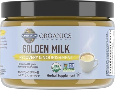 Garden of Life Organics Golden Milk Recovery & Nourishment Powder 44mg Turmeric - Image 1 of 4