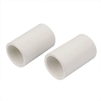 UXCELL 25mm Diamètre tuyau PVC-U Connecteurs Raccords Tube rectiligne 2pcs