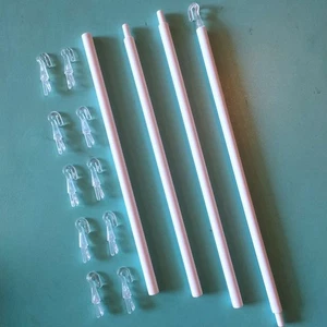 Jalousien Zugstangen Set 117CM mit 10 Haken und mehrstufigem Verschlusssystem - Bild 1 von 11