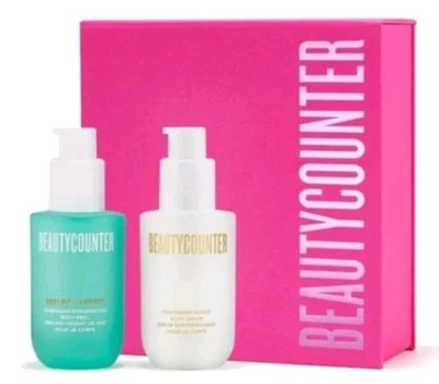 Nuevo en caja Beautycounter Renew You Body Duo efecto reflectante suero exfoliante y tensor corporal Foto 1 de 4