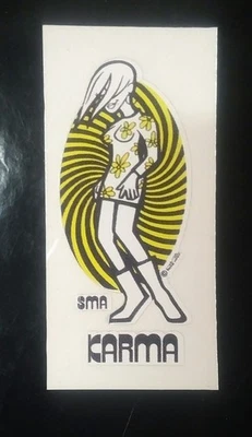 Calcomanía de monopatín SMS KARMA de colección rara Foto 1 de 3