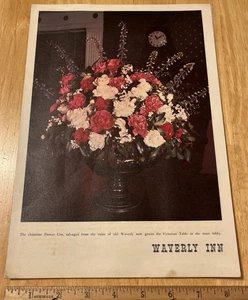 Vintage Waverly Inn Restaurant Speisekarte - Cheshire, Connecticut - Werbung/Souvenir - Bild 1 von 10