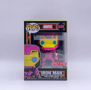 Funko Pop! Marvel Iron Man (Black Light) 649 Exclusive New - Picture 1 of 5
