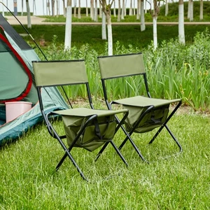 2PCS Folding Outdoor Chair with Storage Bag, Portable Chair for Outdoor Camping - Picture 1 of 72
