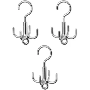 Set of 3 Multifunctional Rotatable Storage Hook Rotating Handbag - Picture 1 of 12