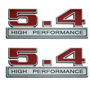 2Pc 5.4 High Performance Logo Emblem Badge 3D Decals Stickers Cars Trucks - Picture 1 of 3