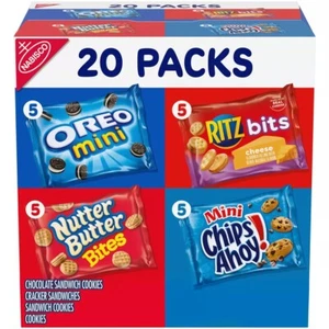 Nabisco Classic Mix Variety Pack With Cookies & Crackers - 20oz /20ct - Picture 1 of 3