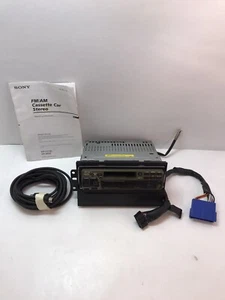 Used SONY XR-C5100 CAR STEREO CASSETTE Tape Old School W/ Manual And Cables - Picture 1 of 9