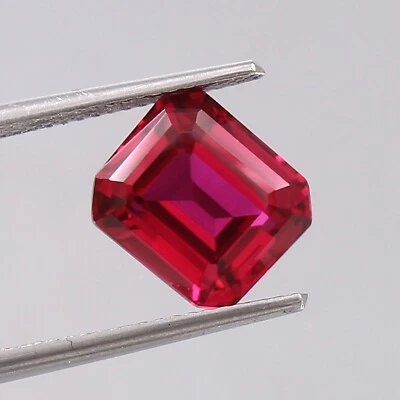 10x8mm Radiant Cut Pigeon Red Mozambique Ruby Loose Gem for Ring Jewelry - Image 1 of 4