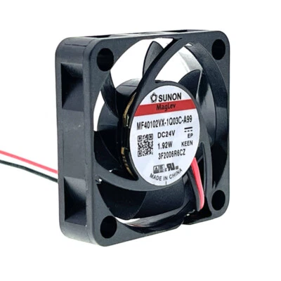 3D Printer 24V 40mm Fan MF40102VX-1Q03C-A99 Sunon Magnetic Bearing 4010 Cooling - Image 1 of 4