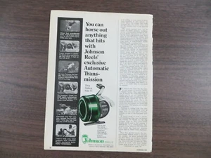 1975 Johnson Reels Magazine AD Vintage - Picture 1 of 1