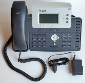 Yealink SIP-T26P IP VOIP phone power supply adapter 3 line HD 10 DSS 4 soft keys - Picture 1 of 9