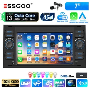 DAB+ 4+64G Android 13 Autoradio Carplay Für Ford Transit C S-Max Focus Kuga Navi - Bild 1 von 15