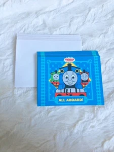 Set of 8 Thomas Tank Engine Birthday Party Invitations 8 count NEW Hallmark Card - Picture 1 of 3