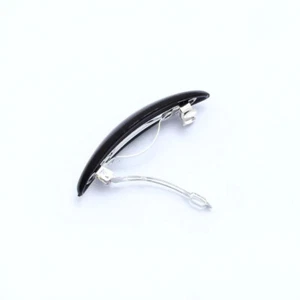 NEW 6CM BLACK DESIGN HAIR BARRETTE SPRING RELEASE - Picture 1 of 3