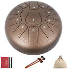 Steel Tongue Drum Percussion Instrument 11 Note 8 Inch Hang Tongue Drum Chestnut
