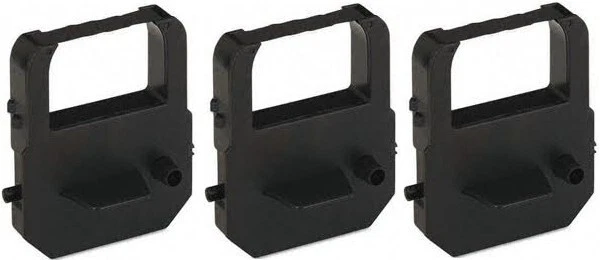 COMPUMATIC (3 Pack) uPunch CR1000 Time Clock Ribbon, Black Ink, CRX90010 Compatible