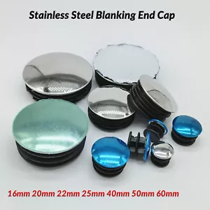 16 mm ~ 60 mm estremità di copertura rotonda inserti spina tubo coperchio tubo acciaio inox - Foto 1 di 14