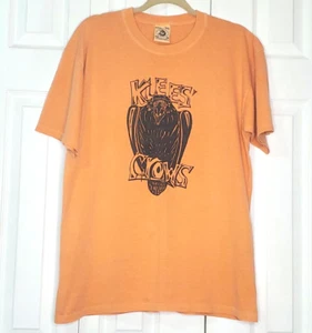 Klees Crows Vintage Anvil T-shirt Mens Medium Wearable Art READ - Picture 1 of 7
