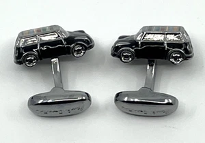Gemelli Paul Smith Mini Cooper neri e strisce firma tetto sul retro nuovi con etichette $150 - Foto 1 di 5
