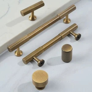 Antique Bronze Cabinet Handles Wardrobe Pulls Furniture Door Pull Kitchen - Picture 1 of 23