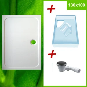 Duschwanne 130x100 cm ISB133 + Wannenträger + Ablauf Dusche Komplettangebot - Bild 1 von 10