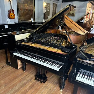 Steinway & Sons Model A (c.1895) in Black Gloss | RESTORED | SHERWOOD PHOENIX - Picture 1 of 19