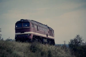 DIA V200 120 200 Taigatrommel hinter Großschwabhausen 29.09.1990 gerahmt J-R2-81 - Bild 1 von 1