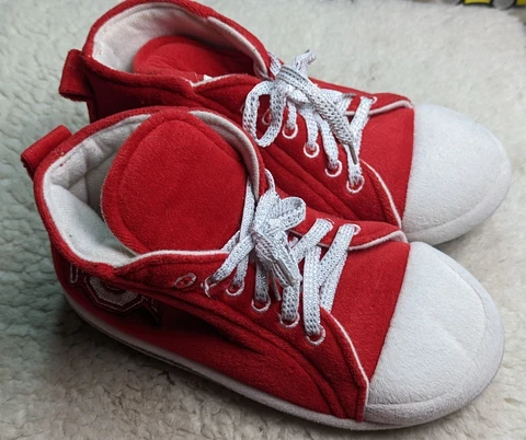Ohio State Buckeyes Comfy Sneaker Slippers Men's Size S Cover