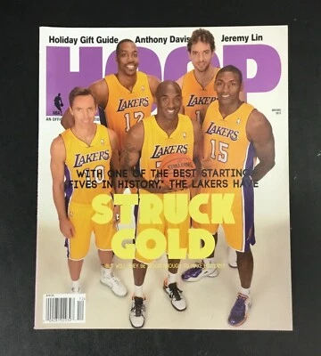 Rare Hoop Magazine Nov / Dec 2012 Los Angeles Lakers Newsstand Kobe Bryant Nash - Image 1 of 2